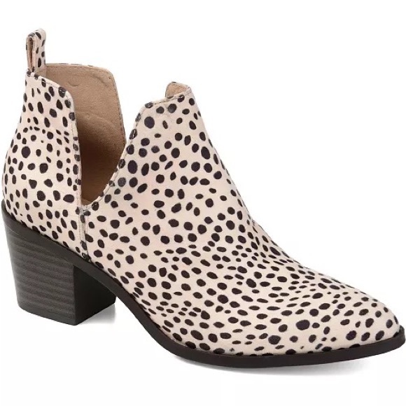 Journee Collection Animal Print Lola Booties. - Picture 2 of 16